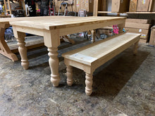 Load image into Gallery viewer, Hand Turned Leg Dining Table