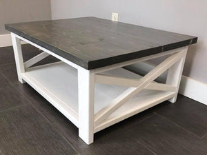 Shelf With X's Coffee Table