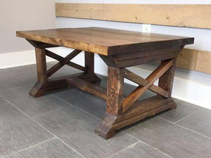 X Brace Coffee Table