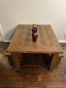 Children's table & bench set sale