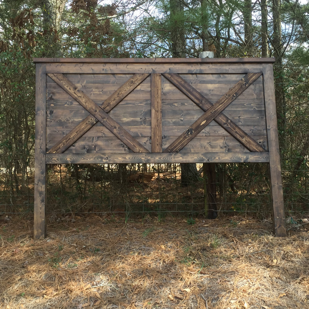 Double X Headboard