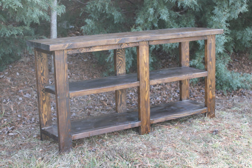 Double Shelf Without X's Console Table