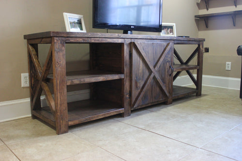Barn Door Console Table