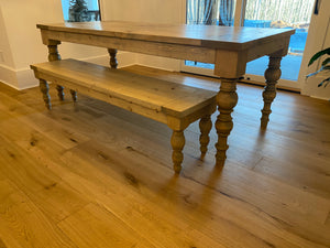 Modern Round Leg Bench