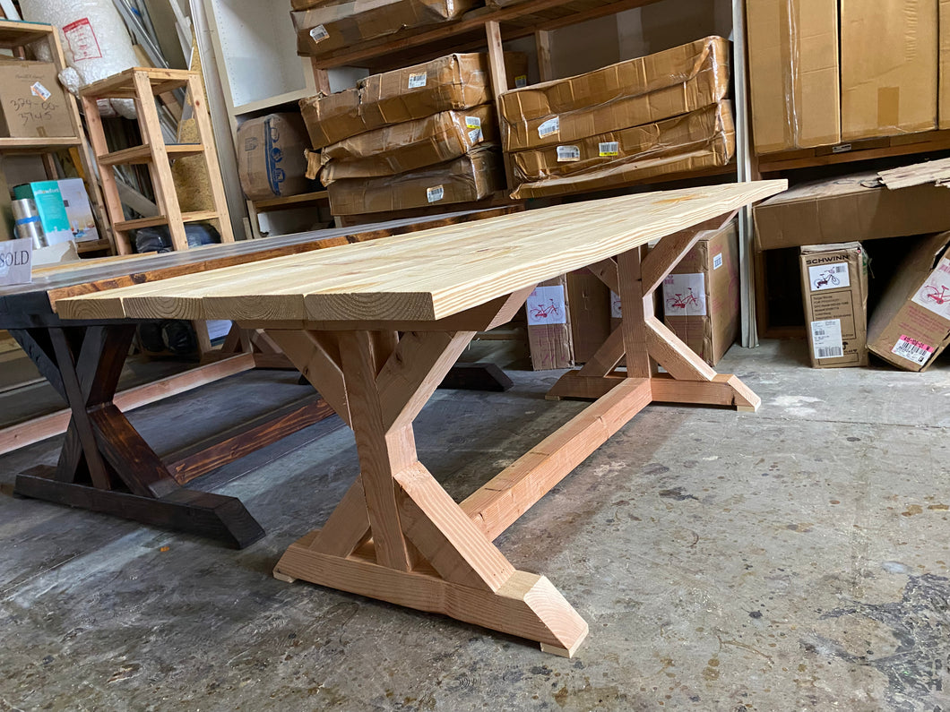 84” L x 37” W Dining Table - you pick stain