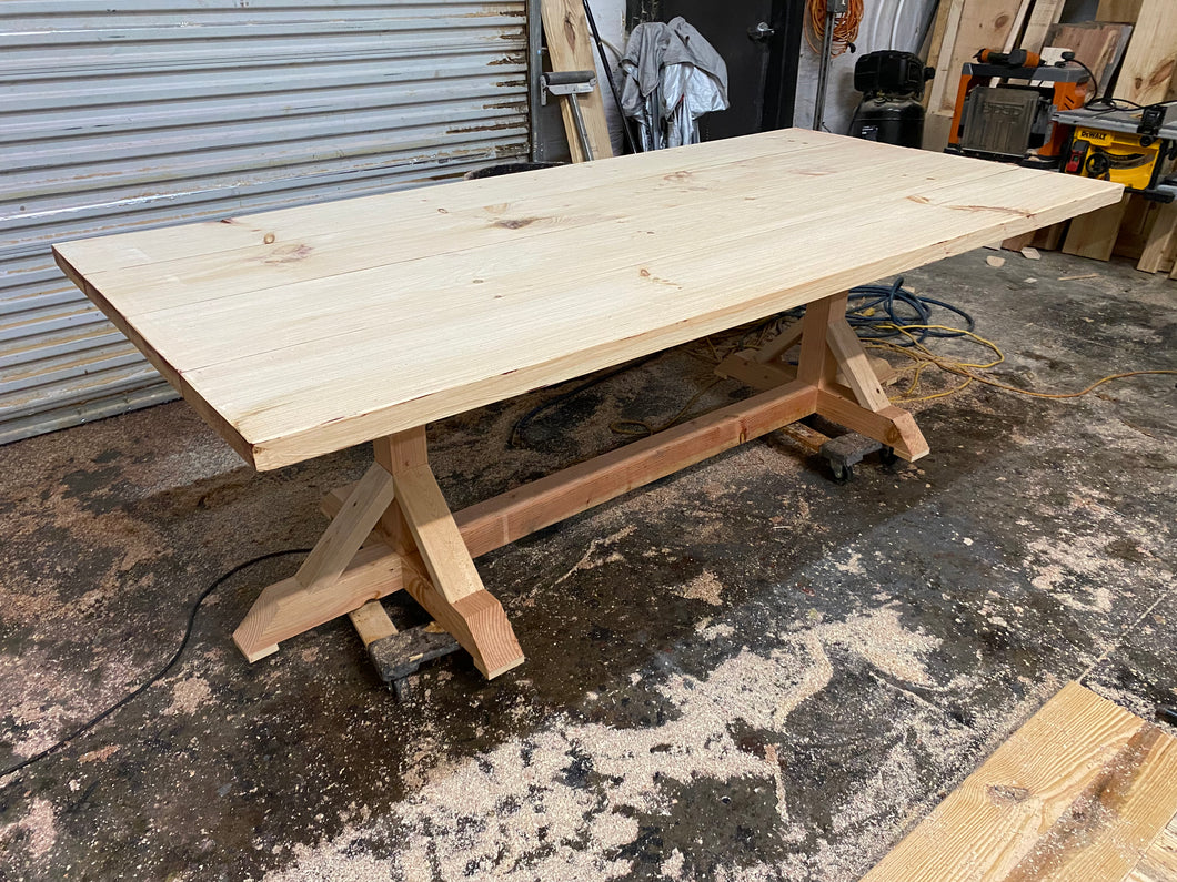 96” L x 46”W Dining Table - you pick stain color